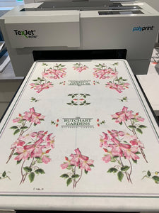Direct to Garment printing, 100% cotton tea towels