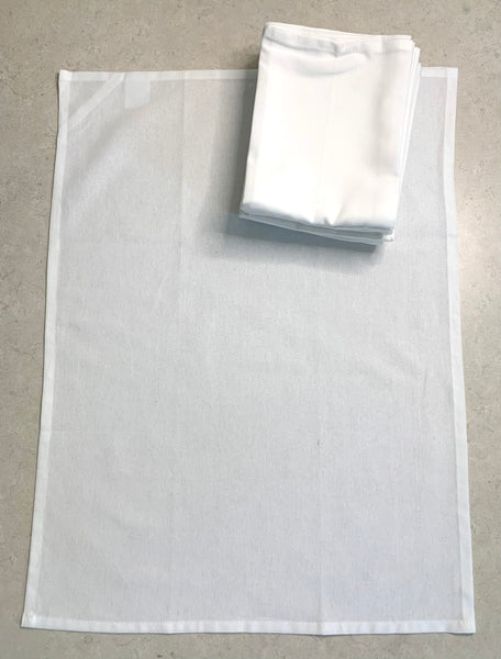 White 100% Cotton Tea Towel